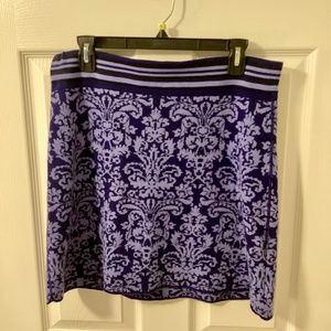 Title Nine Women’s Sweater Skirt - Blue Print